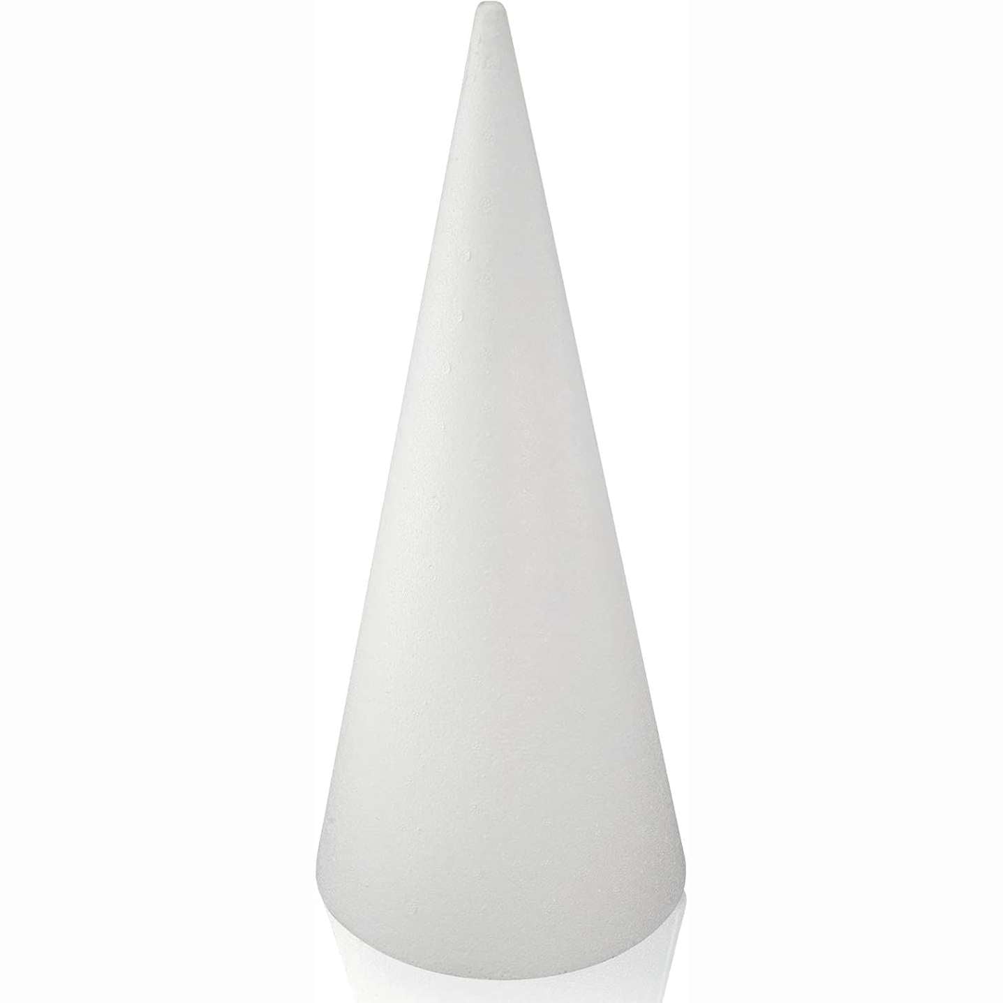 220480 - MCE-COMMERCE Styroporkegel Ã˜ 18 cm, Lartësi 40 cm, Polystyrol, Bardhë