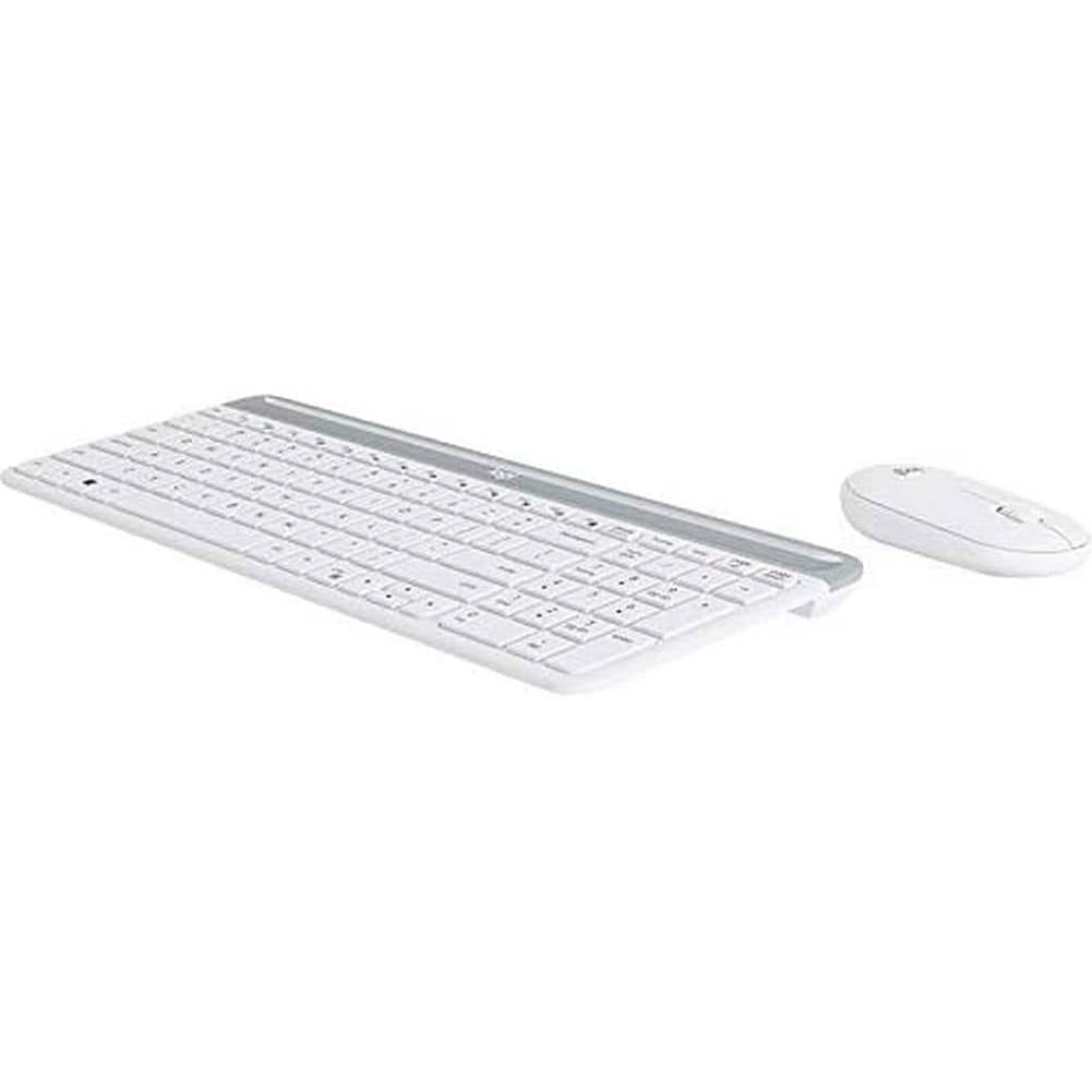 268050 - LOGITECH MK470 - Set tastiere dhe mausi pa tel, i hollë, me paraqitje gjermane, QWERTZ, Windows, i bardhë