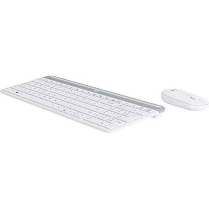 268050 - LOGITECH MK470 - Set tastiere dhe mausi pa tel, i hollë, me paraqitje gjermane, QWERTZ, Windows, i bardhë