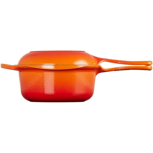 175010 - LE CREUSET Signature Marmitout 2-në-1,  Gjizë, Ø 22 cm, Kapaciteti 2.3 L, për Furre, E Kuqe, Modeli 25044220902460
