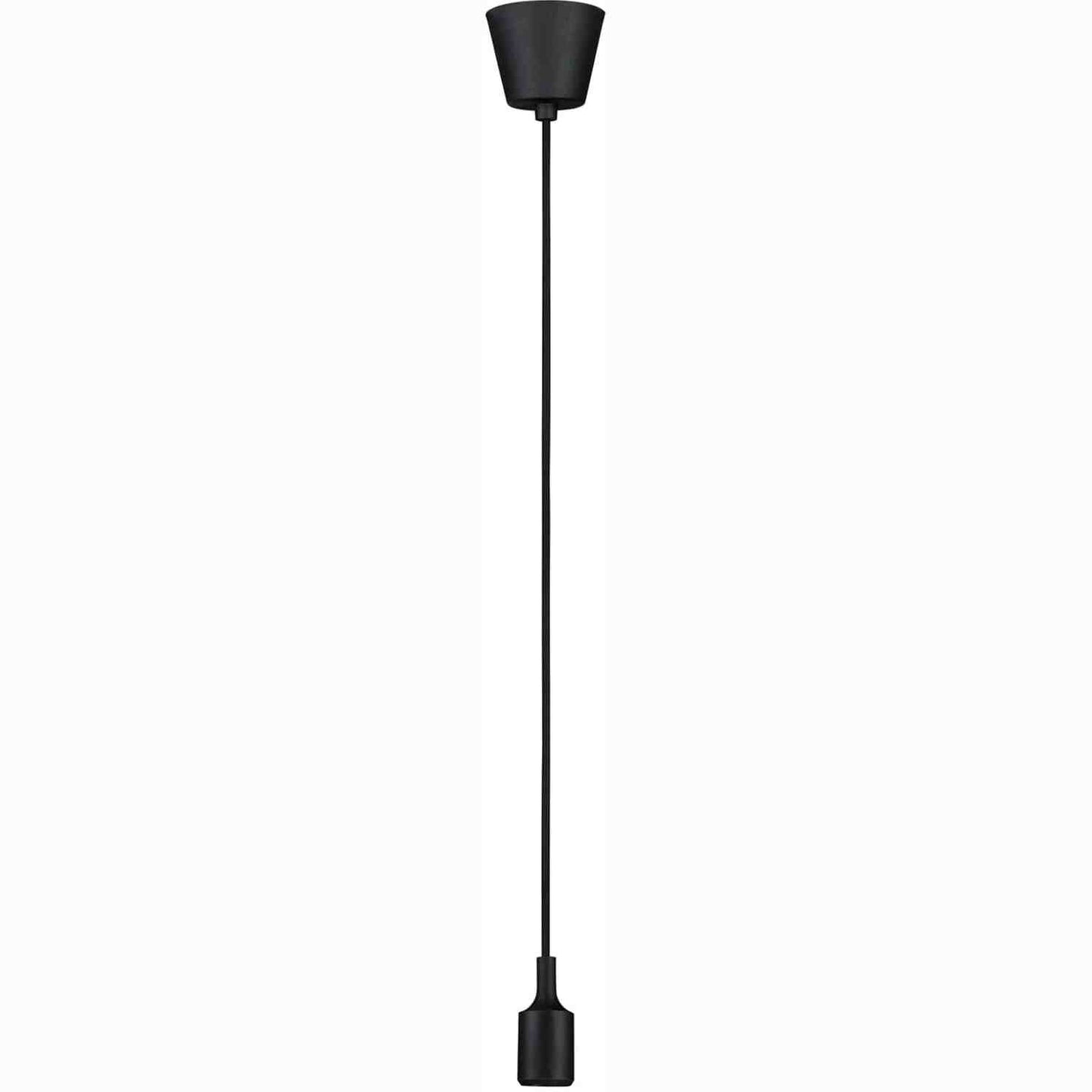 223462 - PAULMANN Llambë Varëse 50346 Neordic Ketil, 1 Llambë, Mbrojtje nga Spërkatjet IP44, Maks. 20W, E zezë, Llambë Tavani, Silikon, Plastikë, E27