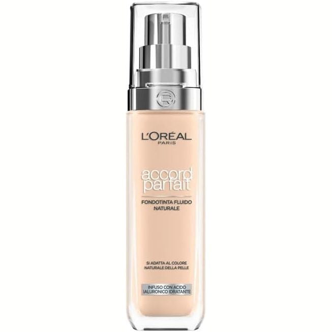 272173 - L'ORÉAL PARIS Fondatinë e lëngshme, Hidratim 24 orësh, Acid hialuronik, Të gjitha llojet e lëkurës, Nuanca: Vanilje e thatë (2.R), 30 ml