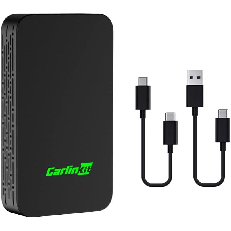 319587 - CARLINKIT Adaptues pa tel 5.0 (2 në 1), plug and play, për makina me Carplay dhe Android Auto, konverton Carplay me kabëll në pa tel, lidh AA me Android Auto me kabëll