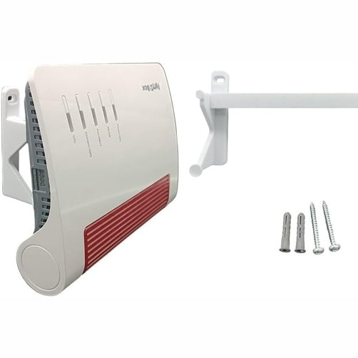 310597 - Montim muri për Fritzbox 7590 AX 7590 7690, me pajisjet e montimit (vida dhe tapa muri)