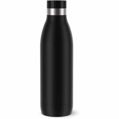 256800 - EMSA BLUDROP SHISHE UJI E IZOLUAR, 0.7 LITRA, ÇELIK INOX, E ZEZË