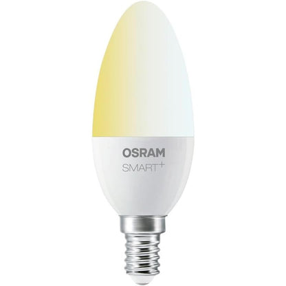 180473 - OSRAM Smart+ LED E14, Llambë ZigBee me drita të ngrohtë te dita (2700K - 6500K), e errësueshme, përputhshme me Echo Plus dhe Echo Show (Gjenerata e 2-të), dhe Philips Hue Bridge
