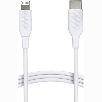 305537 - KABLO AMAZON BASICS USB 2.0 Type-C në Lightning (e çertifikuar nga MFi), 1.8 m, e bardhë