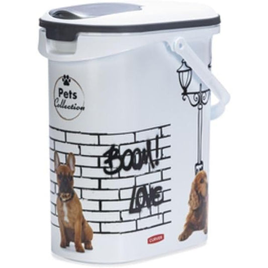 201069 - CURVER Enë për Ushqim për Qen, 10L/4KG, Mbledhje Kafshësh Shtëpiake, Rezistente ndaj Erërave, Hermetike, Dimenzionet 19 x 30 x 35 cm