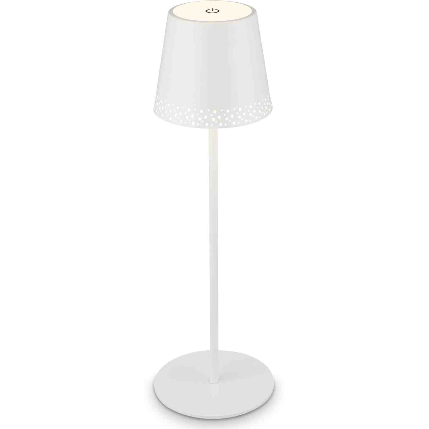 231662 - BRILONER Llambë tavoline LED pa tel, kontroll me prekje, e rregullueshme, 38x12 cm, e bardhë