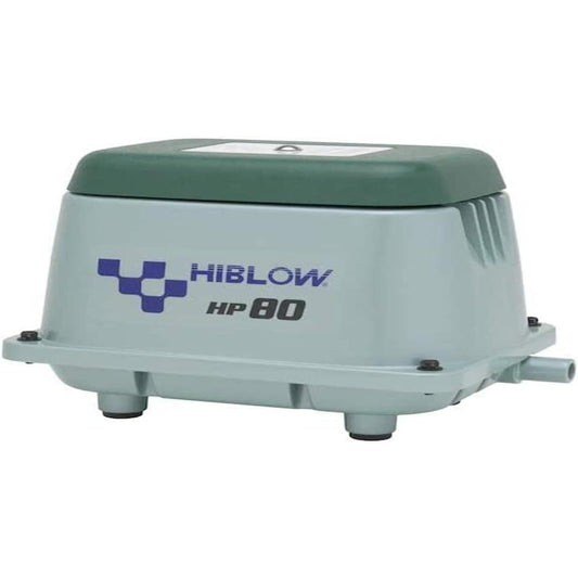 204019 - POMPË AERI HIBLOW HP-80, Kapaciteti 80l/min në 1.3m, Priza 18mm, Fuqia 71 Vat
