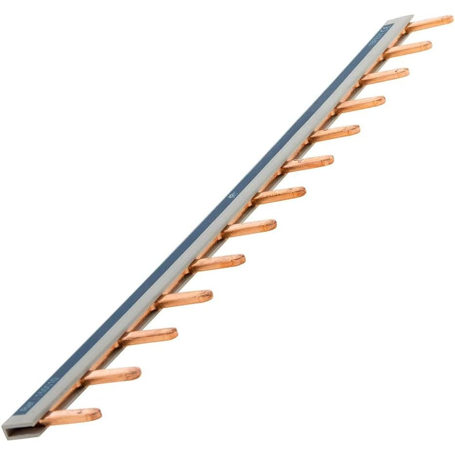 319129 - ZENITECH Shirita Universal 13 Module, Çelik, për Ndërprerës Qarku, Instalim i Shpejtë, CE, E Zezë/E Bardhë