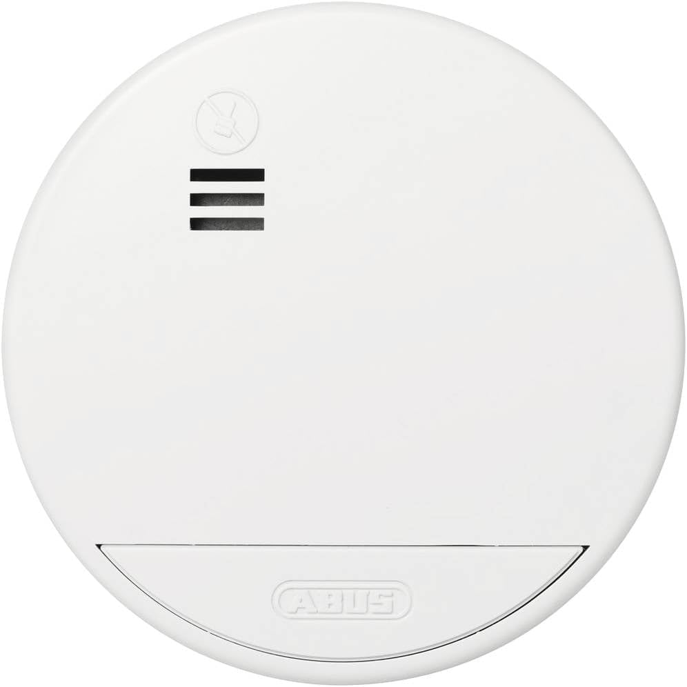 335118 - ABUS Detektor tymi RWM90 - me bateri të zëvendësueshme 5-vjeçare - i çertifikuar DIN EN14604 - i përshtatshëm për hapësirat e banimit - Vëllimi i alarmit 85 dB - i bardhë