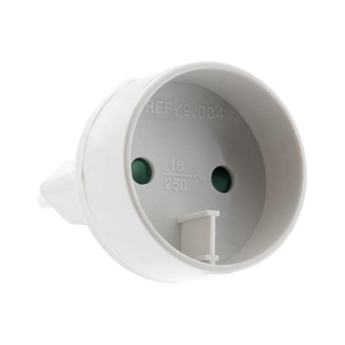 335563 - ZENITECH Adaptor Energjie Tipi C Spinë 6A në Prizë 16A me Tokëzim, Fuqi 1320W, Kuti e Fortë, E Bardhë