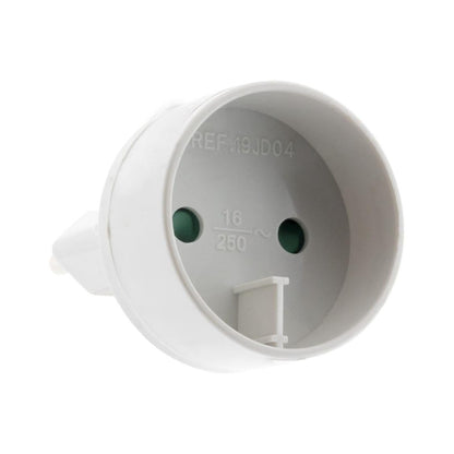 335563 - ZENITECH Adaptor Energjie Tipi C Spinë 6A në Prizë 16A me Tokëzim, Fuqi 1320W, Kuti e Fortë, E Bardhë