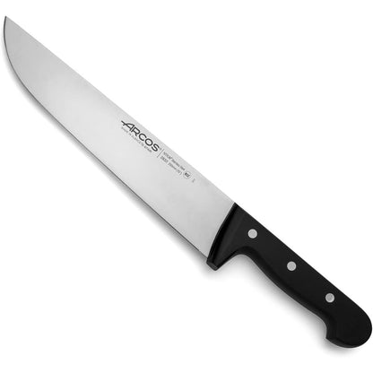 223156 - ARCOS Thikë kasapi me teh çeliku inox Nitrum 250 mm, dorezë ergonomike prej polioksimetilen (POM), e zezë, seria Universal