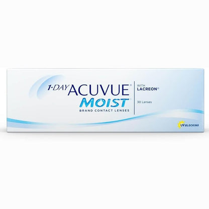 311312 - ACUVUE 1-DAY Acuvue MOIST, Lente kontakti ditore, Mbrojtje nga rrezet UV, +3.75 dioptri, BC 8.5, DIA 14.20, 30 lente