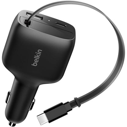268279 - BELKIN Karikues makine 75W USB-C, kabllo USB-C e tërheqshme, i pajtueshëm me iPhone 17/16, Galaxy S25, AirPods, tableta, MacBook, Chromebook