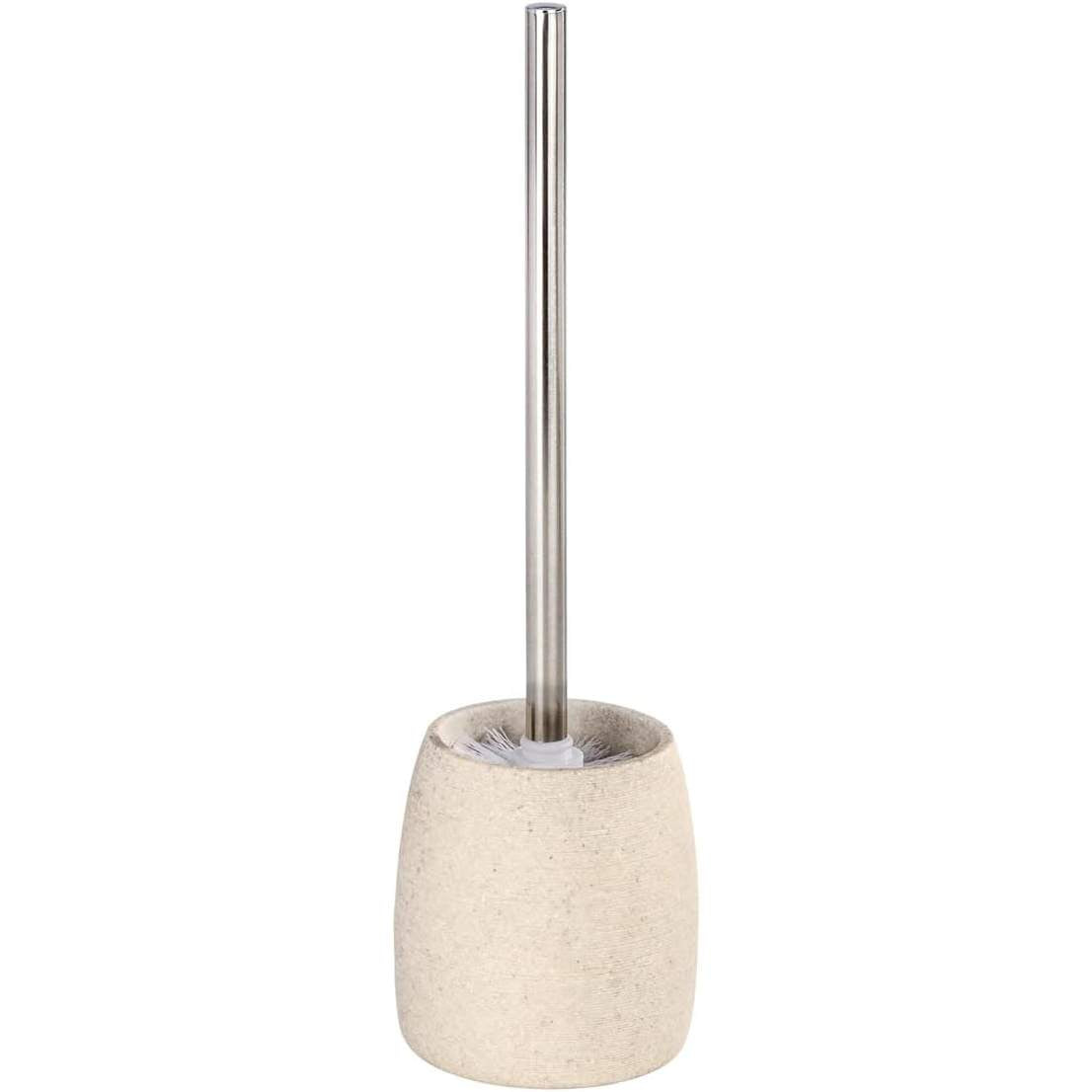 223340 - WENKO Set furçash tualeti Goa, gur artificial i rëndë, Ø 11.8 cm x 38.5 cm, ngjyrë bezhë