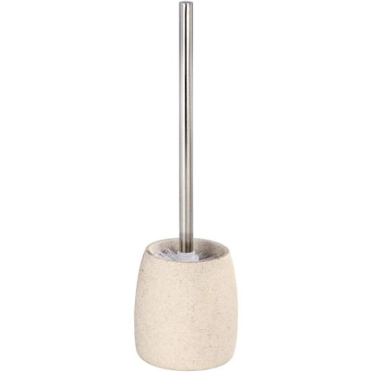 223340 - WENKO Set furçash tualeti Goa, gur artificial i rëndë, Ø 11.8 cm x 38.5 cm, ngjyrë bezhë