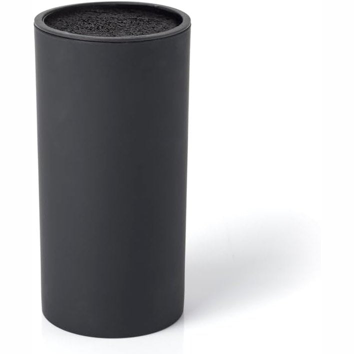 223726 - QDESIGN | Bllok thikash universale | Bllok plastik PP, sipërfaqe të butë | Mbajtëse cilindrike | Ruajtje optimale | Mbrojtëse tehu | E zezë