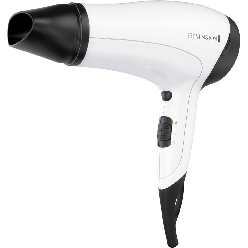 321243 - REMINGTON Tharëse flokësh Ionic, E lehtë dhe kompakte, 2000W, Dizajn kompakt, Grykë stilimi, Difuzor, 3 cilësime ngrohjeje, 2 cilësime ventilatori, Goditje e ftohtë, Cilësim Eco, Model D3015