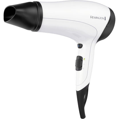 321243 - REMINGTON Tharëse flokësh Ionic, E lehtë dhe kompakte, 2000W, Dizajn kompakt, Grykë stilimi, Difuzor, 3 cilësime ngrohjeje, 2 cilësime ventilatori, Goditje e ftohtë, Cilësim Eco, Model D3015