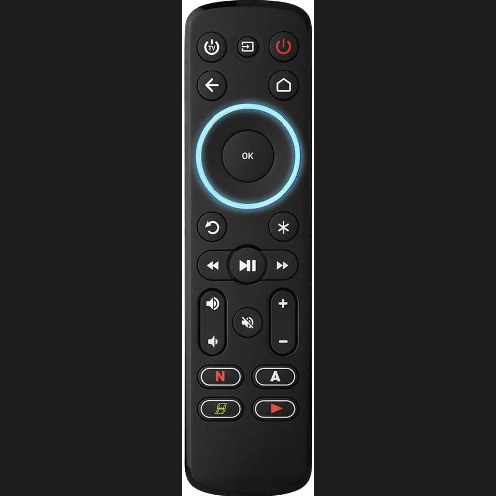 308937 - ONE FOR ALL Telekomandë Transmetimi për Media Boxes - Kontrollon deri në 3 Pajisje - Media Boxes (Roku, Apple TV, etj.), TV dhe Soundbar - E zezë - URC7935