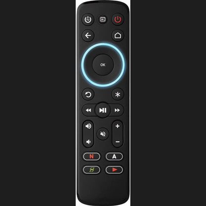 308937 - ONE FOR ALL Telekomandë Transmetimi për Media Boxes - Kontrollon deri në 3 Pajisje - Media Boxes (Roku, Apple TV, etj.), TV dhe Soundbar - E zezë - URC7935