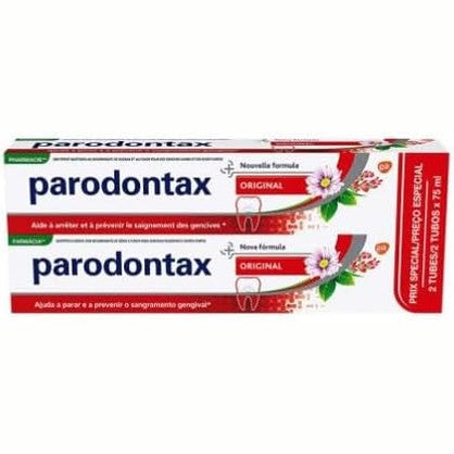 302378 - PARODONTAX Pastë dhëmbësh Herbal Sensation - 2 x 75 ml - Me aromë menteje dhe meli limoni