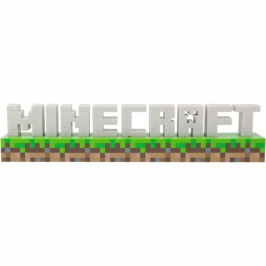205262 - LLAMBË MINECRAFT - Zyrtar, me 2 Mënyra të Ndritjes, Energji prej Baterie ose USB, Dekor per Dhomën e Gjumit ose Dhomën e Lojërave