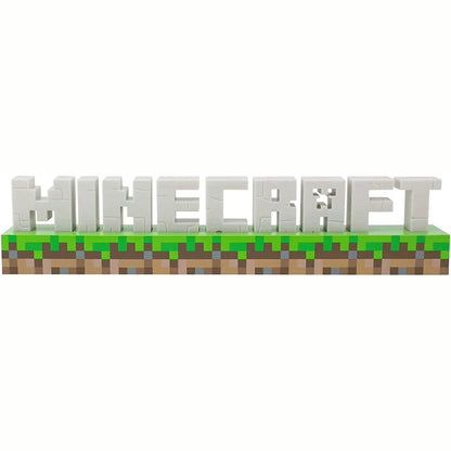 205262 - LLAMBË MINECRAFT - Zyrtar, me 2 Mënyra të Ndritjes, Energji prej Baterie ose USB, Dekor per Dhomën e Gjumit ose Dhomën e Lojërave