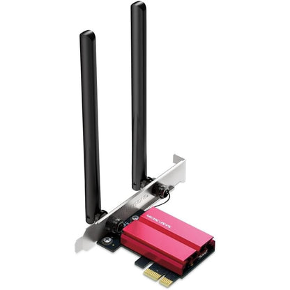266795 - MERCUSYS MA86XE, Përshtatës PCIe Bluetooth 5.3 me Wi-Fi 6E, AXE5400, 802.11ax, 3000 Mbps
