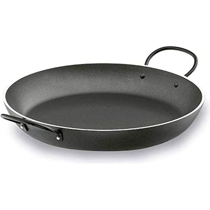 184658 - LACOR Pjatë e Rrumbullakët e Fortë 24 cm, prej Alumini Jo-Ngjitës, e Zezë, Modeli 23724