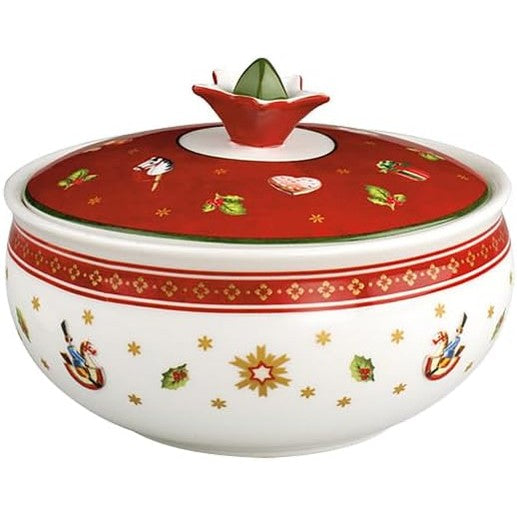 209347 - VILLEROY & BOCH Tas Sheqeri Toy's Delight, 12 oz, Prej Porcelani Premium, E Bardhë/E Kuqe