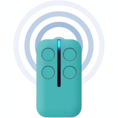 268329 - BIJOUX Telekomandë universale, frekuenca 330 MHz – 868 MHz, e pajtueshme me porta, garazhe, grila me rul, dyer elektrike, 4 në 1, teknologji AMC, blu