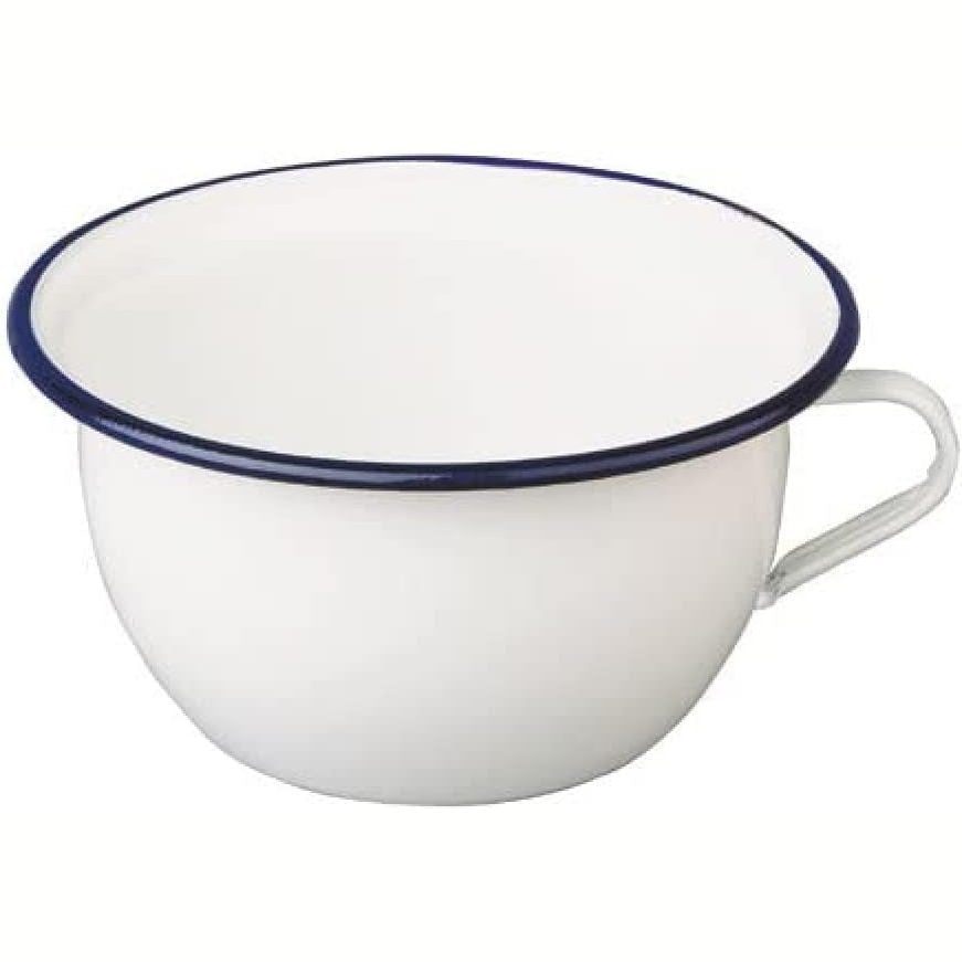 256886 - IBILI Tenxhere me dhomë Blanca 2.7 L, çelik i emaluar, 22 x 22 x 11 cm, ngjyrë e bardhë/blu