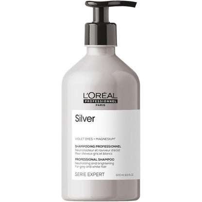 307616 - L'OREAL PROFESSIONNEL Shampo Kundër Zverdhjes, 500 ml, Flokë Gri dhe të Bardhë