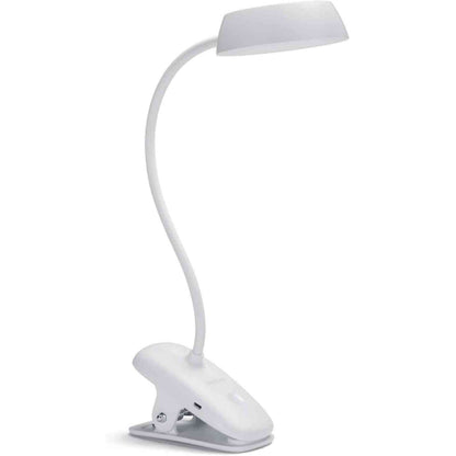 196978 - PHILIPS Llambë Tavoline LED Donutclip, 2.3W, Ngjyra e Bardhë, Ndriçim i Zbehtë