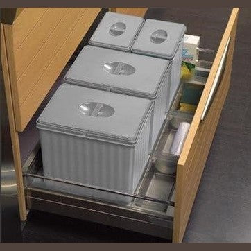 135218 - 906 Kova për Shporta Bazë, e çelur, 90cm, sirtar i ndarë me 4 kova, H.25, Nën lavaman