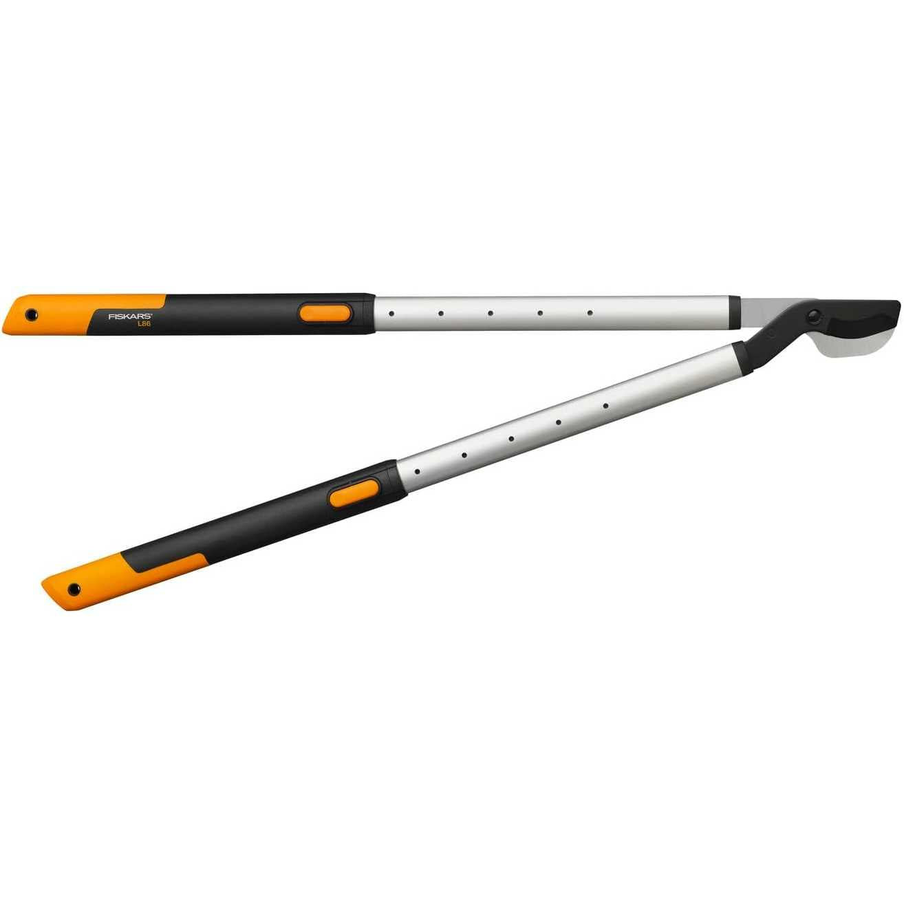322241 - FISKARS Krasës teleskopik SmartFit me prerës anësor, Çelik preciz, Gjatësia dorezës: 66 deri në 90 cm, E zezë/Portokalli, L86, 1013564