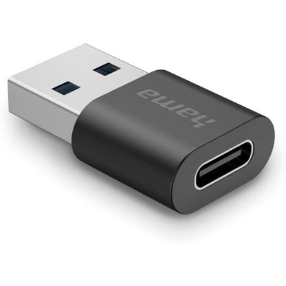 274489 - HAMA - Adaptues USB C, USB A Mashkull në Femër (Për lidhjen e PC, Laptop, MacBook, Tablet, me transferim të të dhënave 10 Gbit/s, USB 3.2 Gen2)