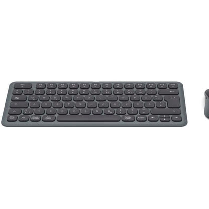 273260 - HAMA Set tastiere dhe mausi pa tel, Bluetooth/pa tel për PC, smartphone, tablet, i vogël, me bateri, taste të qeta me gërshërë, taste multimediale, paraqitje gjermane QWERTZ