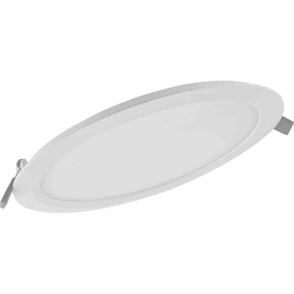222692 - LLAMBË E SHESHTË LEDVANCE ME STREHË SHUMË TË HOLLË DHE ALTOPARLANT TË INTEGRUAR | KURSIM ENERGJIE, PRERJE TAVANI 210, 18W, E BARDHË E NGROHTË | DL SLIM DN 210 18 W 3000 K WT