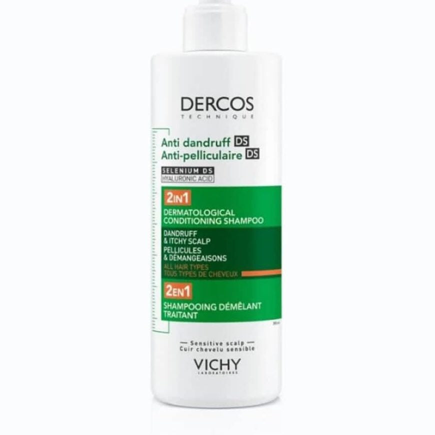 298289 - VICHY Dercos Shampo + Balsam 2-në-1 Kundër Zbokthit, 390 ml