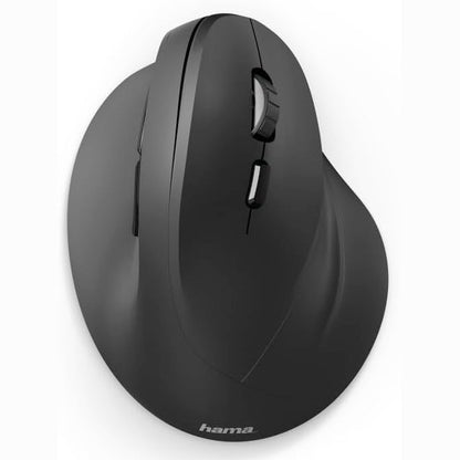 276754 - Hama Maus pa tel ergonomik, maus vertikal, pa kabllo për përdoruesit me dorën e djathtë, sensor optik 1000/1400/1800dpi, i zi 00182699