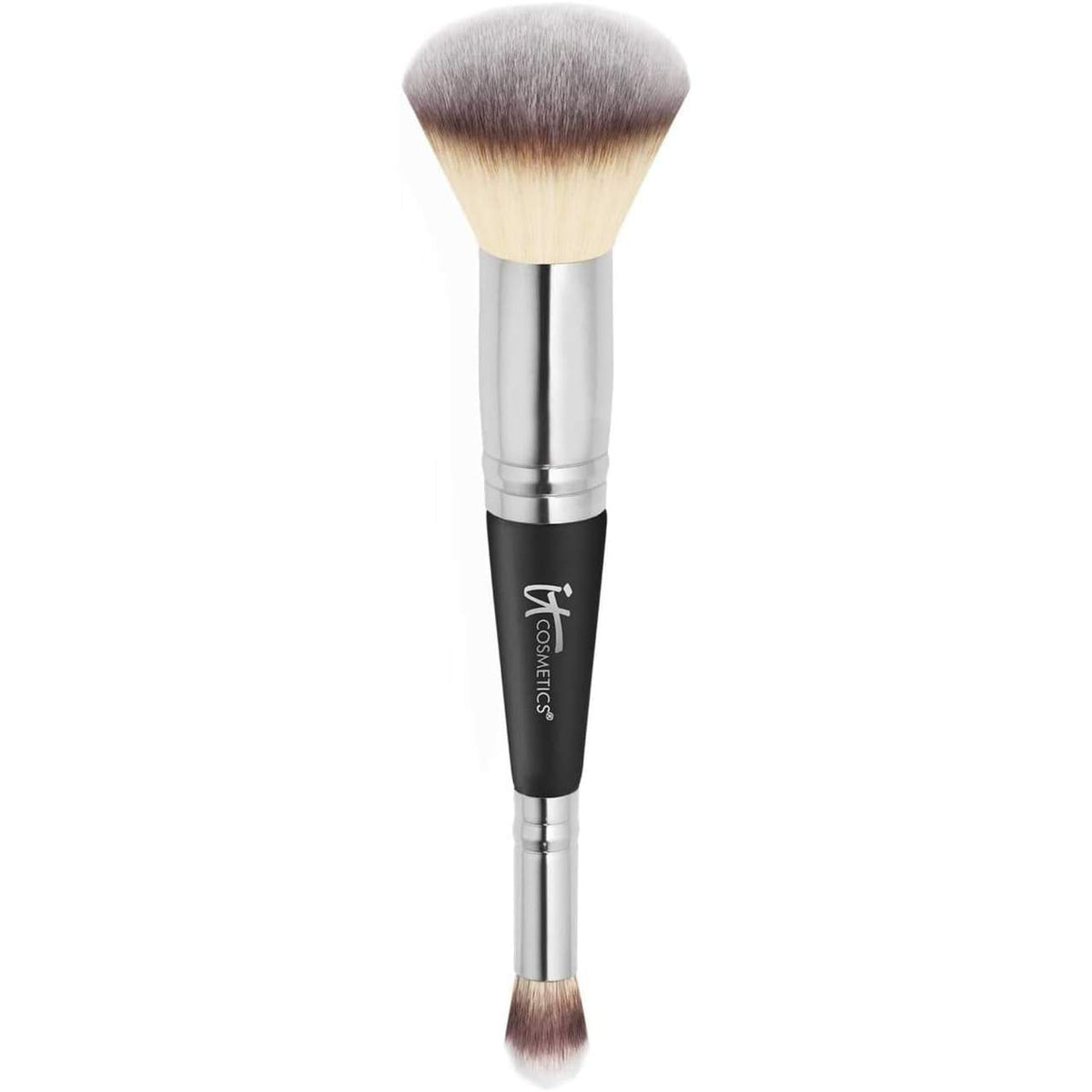 298065 - IT COSMETICS Furçë për Përsosjen e Lëkurës Heavenly Luxe #7, 1 copë, Furçë grimi me dy skaje, E rrumbullakët me koka të vogla dhe të mëdha, Fije higjienike, vegane, pa pesticide