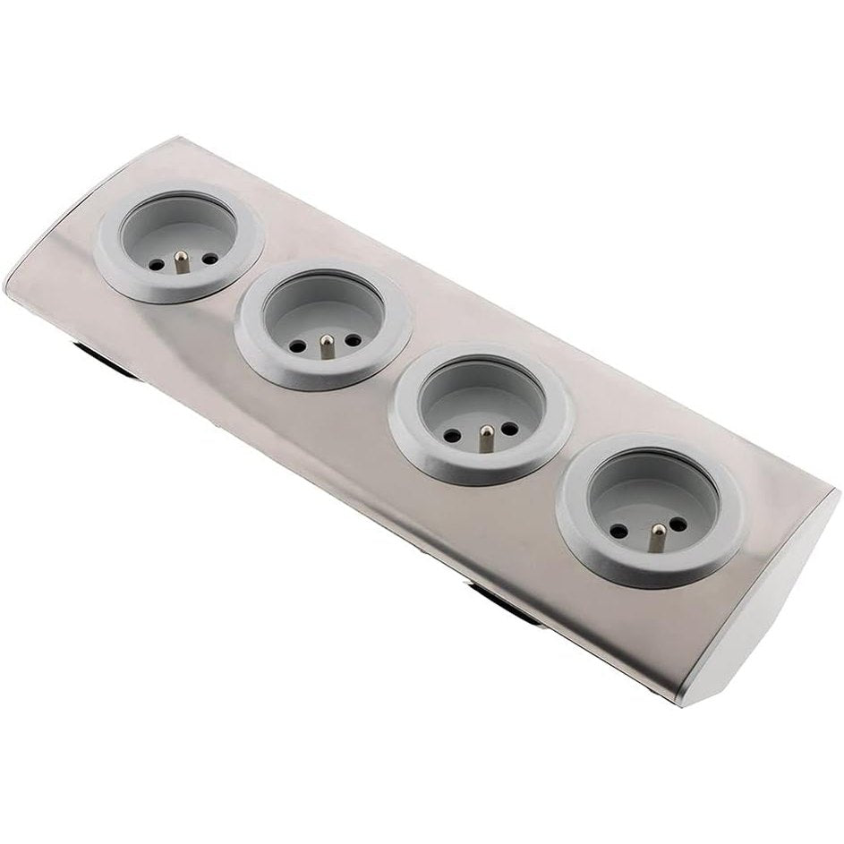 313727 - ZENITECH Shirit elektrik me 4 priza 16A 2P+E (për t'u lidhur me kabllo) - Gri