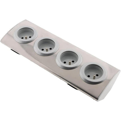 313727 - ZENITECH Shirit elektrik me 4 priza 16A 2P+E (për t'u lidhur me kabllo) - Gri