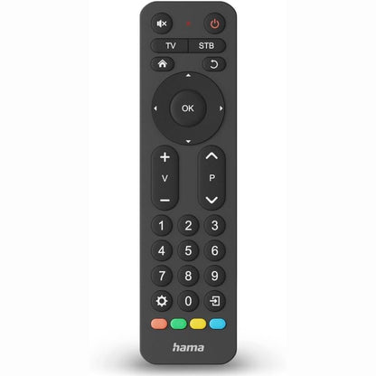305489 - Hama Telekomandë Universale për TV, për 2 pajisje, butona të mëdhenj, e zezë