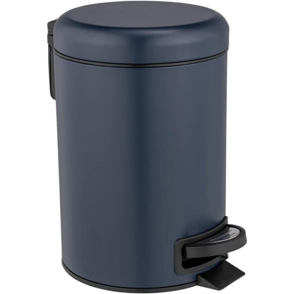 252872 - WENKO Kosh me pedale Leman, 3 L, 17 x 25 x 22.5 cm, çelik i lyer, Blu e errët mat